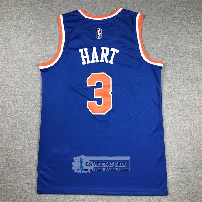 Camiseta New York Knicks Josh Hart NO 3 Icon Azul